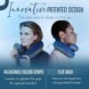 BCOZZY Neck Pillow for Travel Provides Double Support to The Head, Neck, and Chin in Any Sleeping Position on Flights, Car, and at Home, Comfortable Airplane Travel Pillow, Large, Navy - Image 3