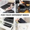 BAGAIL 4 Set/6 Set Compression Packing Cubes Travel Accessories Expandable Packing Organizers(Black ClothPattern 4 Set) - Image 7