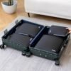 BAGAIL 4 Set/6 Set Compression Packing Cubes Travel Accessories Expandable Packing Organizers(Black ClothPattern 4 Set) - Image 6