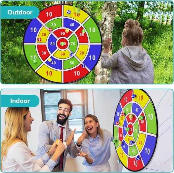 BooTaa 29" Large Dart Board for Kids, Kids Dart Board with Sticky Balls, Boys Toys, Indoor/Sport Outdoor Fun Party Play Game Toys, Birthday Gifts for 3 4 5 6 7 8 9 10 11 12 Year Old Boys Girls - Image 3